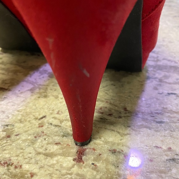 Red Suede Ankle Boots by “Diba” size 9 1/2. - Picture 7 of 8